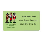 3 Nutcrackers Custom Rücksendeadressen-Aufkleber (Vorne)