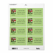 3 Nutcrackers Custom Rücksendeadressen-Aufkleber (Vorne)