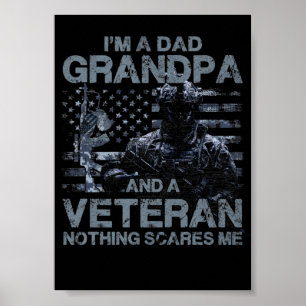 3 Opa Veteran Blau Navy Himmelblau Grau Farbe Poster