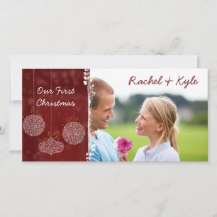 3 Ornamente Unser erstes Weihnachten Ihr Foto