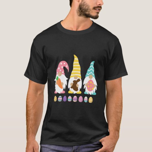3 Ostergnomen Pastel Spring Bunny T-Shirt (Vorderseite)