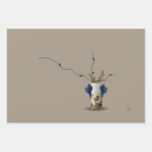 3 Ozeangedicht Blau Rosa Küstenthema Weihnachten Geschenkpapier Set (Vorderseite 3)