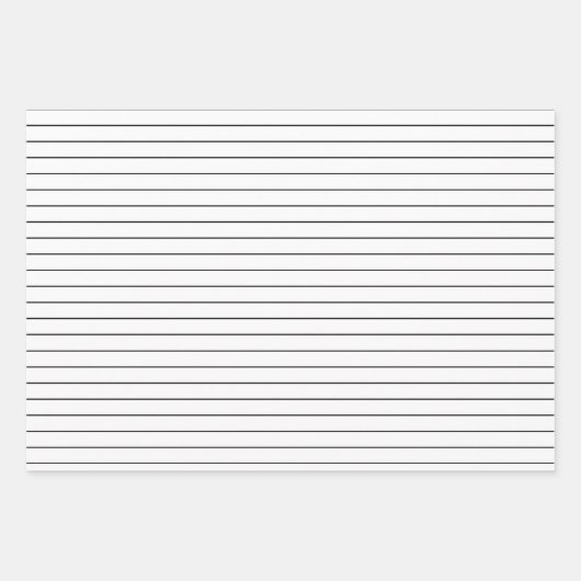 3 Pack: Weiße, schwarze und rote Streifen Weihnach Geschenkpapier Set (Vorderseite)