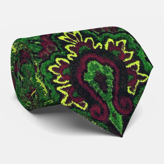 3 Paisley Mega Krawatte (Gerollt)