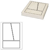 3 Panel 2-1 Hintergrund für das leere Comic Gummistempel (Stempel)