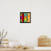 3 Panel-Farbe Poster (Küche)