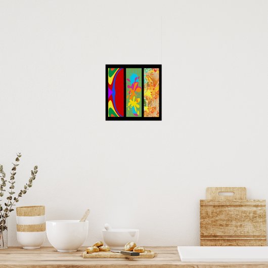 3 Panel-Farbe Poster (Küche)