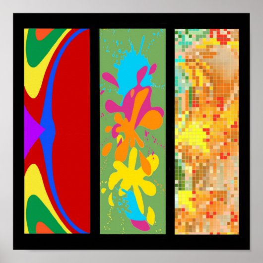 3 Panel-Farbe Poster (Vorne)