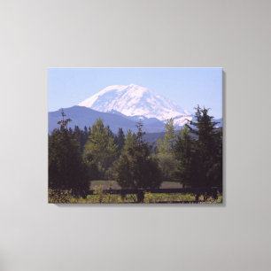 3-Panel-Leinwand des Rainier- und Pinienbäume Leinwanddruck