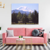 3-Panel-Leinwand des Rainier- und Pinienbäume Leinwanddruck (Insitu (Wohnzimmer))