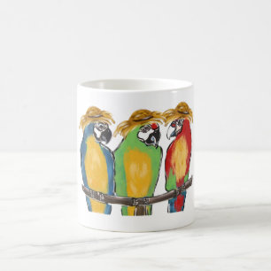 3 Papageien Kaffeetasse