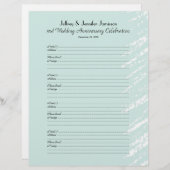 3. Party-Gästebuch-Anmeldeseite (Vorne/Hinten)