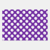 3 pc koordiniert lila Goldkörbchen Geschenkpapier Set (Vorderseite 2)