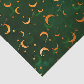 3 pc, Name, Crescent Moons & Stars Bokeh Muster Seidenpapier (Ausschnitt)