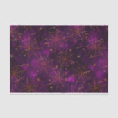 3 pc, Name, Spooky Spider Webs Bokeh Muster Seidenpapier (Vorderseite)