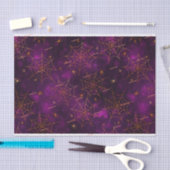 3 pc, Name, Spooky Spider Webs Bokeh Muster Seidenpapier (Handwerk)