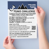 3 Peaks Challenge, Advert der Bergsteigerfirma Flyer (Hand)