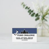 3 Peaks Challenge, Mountainbike Business Card Visitenkarte (Stehend Vorderseite)