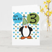 3. Penguin Geburtstagsgeschenke und Geschenke Karte (Gelbe Blume)