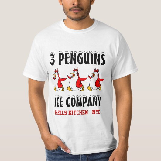 3 PENGUINS ICE COMPANY T-Shirt (Vorderseite)