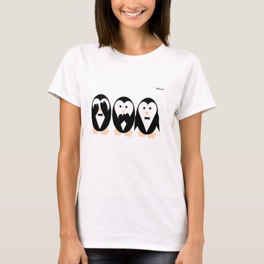 3 Penguinsfrauen T - Shirt (Vorderseite)