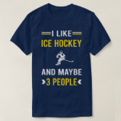 3 People Ice Hockey T-Shirt (Design vorne)