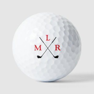 3 Personalisierte Anfangsbuchstaben Golfball