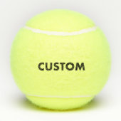 3 Personalized Custom Tennis Balls Blank Template Tennisbälle (Rückseite)