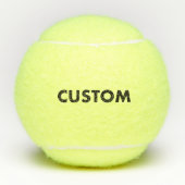 3 Personalized Custom Tennis Balls Blank Template Tennisbälle (Vorderseite)