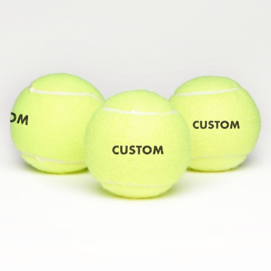 3 Personalized Custom Tennis Balls Blank Template Tennisbälle (Multi)
