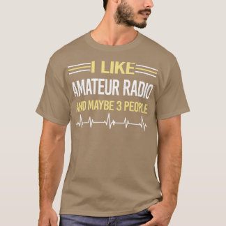 3 Personen Amateur Radio Ham Radio T-Shirt