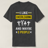 3 Personen Cheerleader T-Shirt (Design vorne)