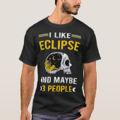 3 Personen Eclipse Chasing T-Shirt (Vorderseite)