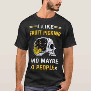 3 Personen Obst Ernte T-Shirt
