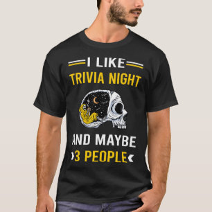3 Personen Trivia Night Pub Quiz Quizze T-Shirt