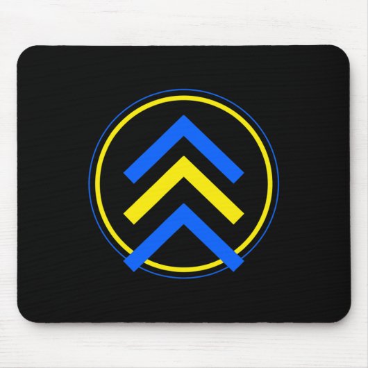 3 Pfeil-Logo-Down-Syndrom Mousepad (Vorne)