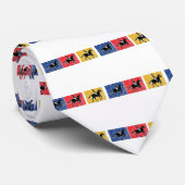 3-Pferde Krawatte (Gerollt)