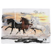3 Pferdegeschenk-Tasche - Lrg, glatt, Große Geschenktüte (Vorderseite)