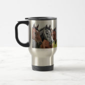 3 Pferdeköpfe Reisen Mug - Perfekt für Reitausflüg Reisebecher (Links)