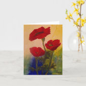 3 Pflaumen Karte (Gelbe Blume)