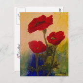 3 Pflaumen Postkarte (Vorne/Hinten)