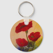 3 Pflaumen Schlüsselanhänger (Vorderseite)