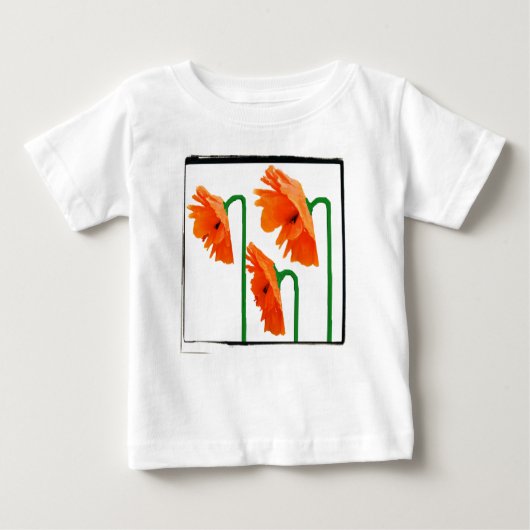 3 Pflücke mit Kante Baby T-shirt (Vorderseite)