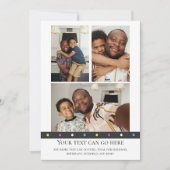 3 Photo and spotty dot back template Karte (Vorderseite)