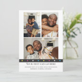 3 Photo and spotty dot back template Karte (Stehend Vorderseite)