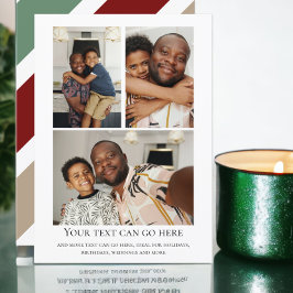 3 Photo and stripped back template Karte