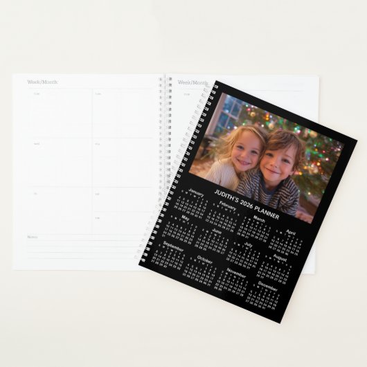 3 Photo Black and White 2026 Calendar Planer (Anzeige)