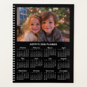 3 Photo Black and White 2026 Calendar Planer (Vorderseite)