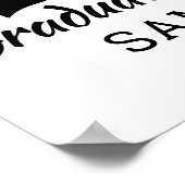 3 Photo Collage Congrats Graduate 2026 White Poster (Ecke)