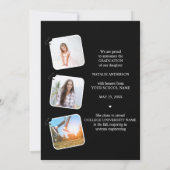 3 Photo Graduation Announcement Card Class of 2026 Einladung (Rückseite)